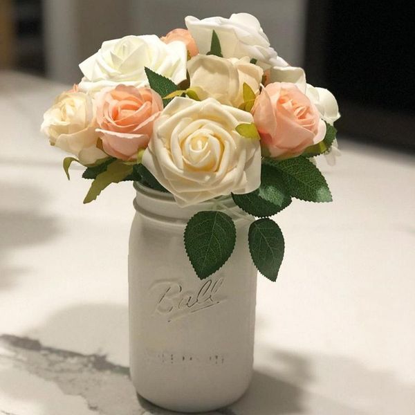 decorative flowers & wreaths 25pcs artificial flower european style gift box 8cm rose plus leaf wedding party decoration with stem
decorative flowers & wreaths 25pcs artificial flower european style gift box 8cm rose plus leaf wedding party decoration with stem
