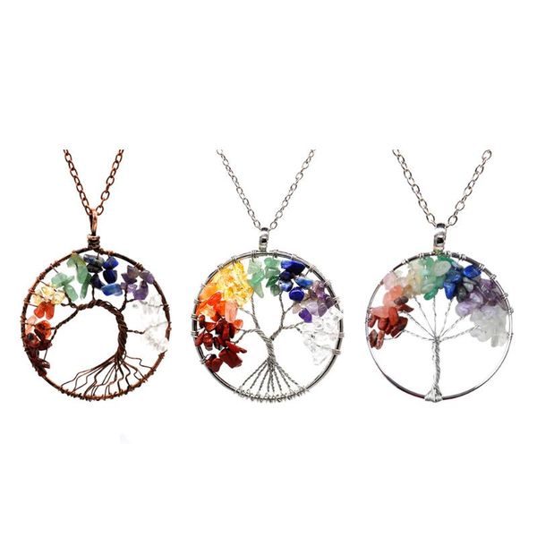 decorative objects & figurines 7 chakra tree of life necklace pendulum pendant natural stone women chain choker wedding party home decor
decorative objects & figurines 7 chakra tree of life necklace pendulum pendant natural stone women chain choker wedding party home decor