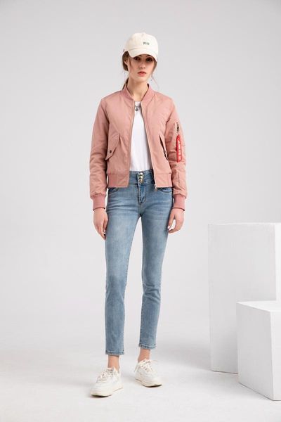 women's jackets modx2021 fashion autumn and winter pilot jacket baseball flight suit long sleeve cotton women, Black;brown
women's jackets modx2021 fashion autumn and winter pilot jacket baseball flight suit long sleeve cotton women, Black;brown