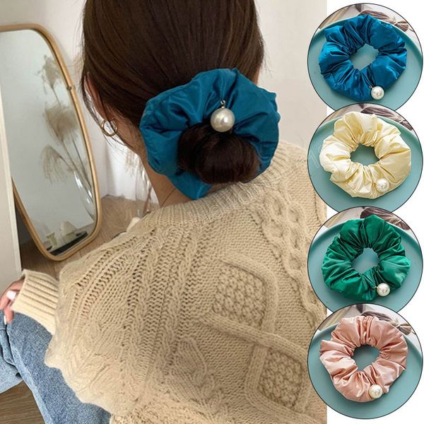 women down pearl hair scrunchies korean style elegant elastic rubber bands soft all-match girls ponytail holder hair accessories, Pink
women down pearl hair scrunchies korean style elegant elastic rubber bands soft all-match girls ponytail holder hair accessories, Pink
