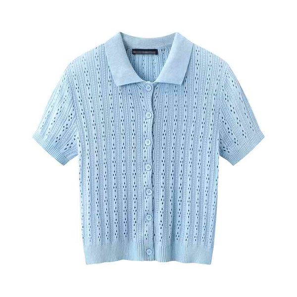 women's t-shirt slim girls sweet knitted hollow out tshirts 2021 summer fashion ladies vintage short cute women chic blue tee, White
women's t-shirt slim girls sweet knitted hollow out tshirts 2021 summer fashion ladies vintage short cute women chic blue tee, White