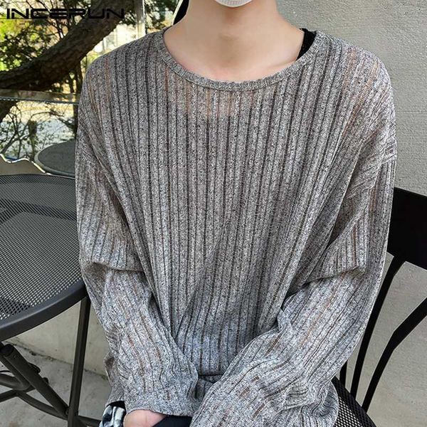men's t-shirts incerun korean style men casual streetwear camiseta thin breathable loose comeforbale round neck long-sleeved s-5xl, White;black
men's t-shirts incerun korean style men casual streetwear camiseta thin breathable loose comeforbale round neck long-sleeved s-5xl, White;black