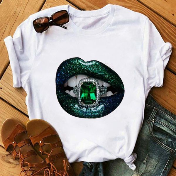 women's t-shirt t-shirts women lip cartoon fashion love short sleeve valentine's day clothes graphic tshirt lady print female tee, White
women's t-shirt t-shirts women lip cartoon fashion love short sleeve valentine's day clothes graphic tshirt lady print female tee, White