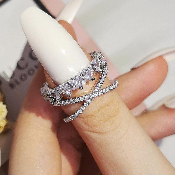 cluster rings 2021 luxury round 925 sterling silver wedding ring set for women lady anniversary gift jewelry drop r6386, Golden;silver
cluster rings 2021 luxury round 925 sterling silver wedding ring set for women lady anniversary gift jewelry drop r6386, Golden;silver