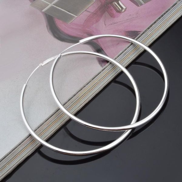 hoop & huggie classic 5cm-6cm big circle 925 sterling silver earrings for women fashion wedding birthday gift fine jewelry, Golden;silver
hoop & huggie classic 5cm-6cm big circle 925 sterling silver earrings for women fashion wedding birthday gift fine jewelry, Golden;silver