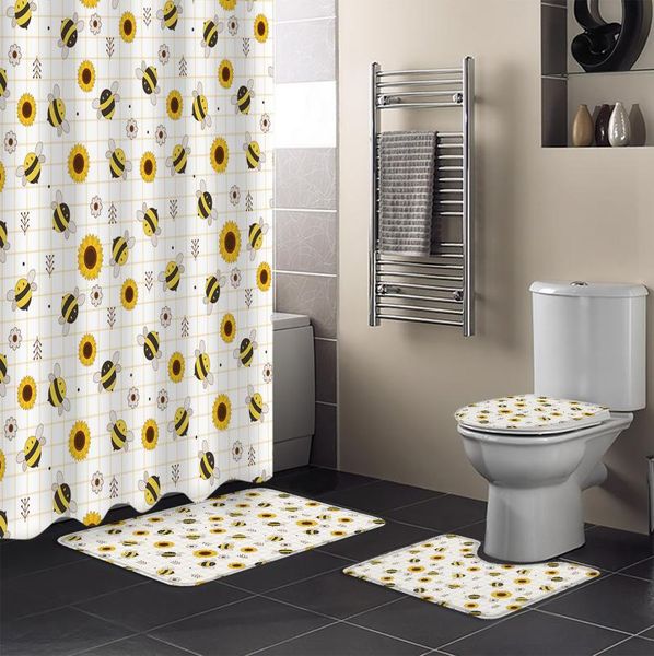 cartoon animal bee sunflower shower curtain set toilet seat cover bathroom decor accessories mat curtains
cartoon animal bee sunflower shower curtain set toilet seat cover bathroom decor accessories mat curtains