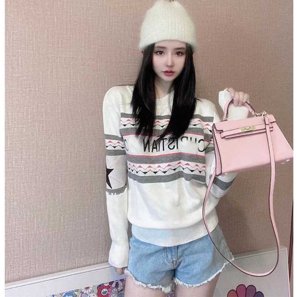 correct version 2021 autumn winter letter jacquard sweater long sleeve pullover pentagram geometry, Black
correct version 2021 autumn winter letter jacquard sweater long sleeve pullover pentagram geometry, Black