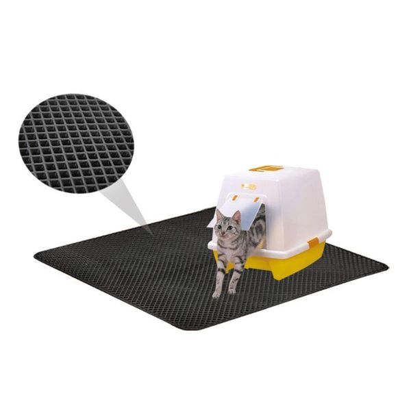 cat beds & furniture waterproof eva pet litter mat double layer trapping kitten toilet mats feeding non-slip floor pad
cat beds & furniture waterproof eva pet litter mat double layer trapping kitten toilet mats feeding non-slip floor pad