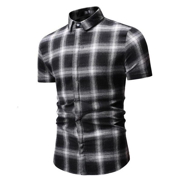 men's casual shirts lattice mens short sleeve white red summer camisa masculina check design plaid shirt dress turn-down collar sec2, White;black
men's casual shirts lattice mens short sleeve white red summer camisa masculina check design plaid shirt dress turn-down collar sec2, White;black