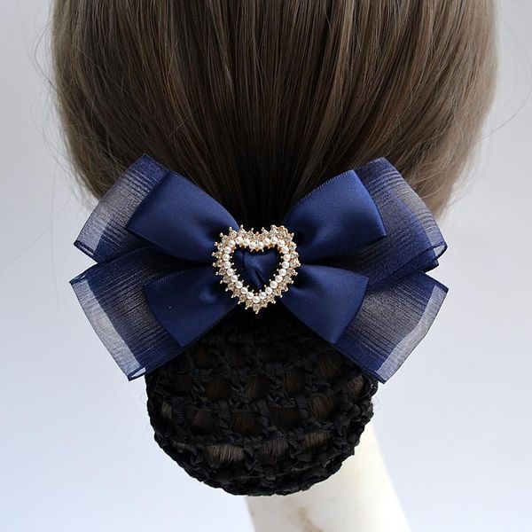 hair clips & barrettes korean head flower sweet jewelry satin clip cover net tulle curling bowknot bun snood women accessories, Golden;silver 
hair clips & barrettes korean head flower sweet jewelry satin clip cover net tulle curling bowknot bun snood women accessories, Golden;silver