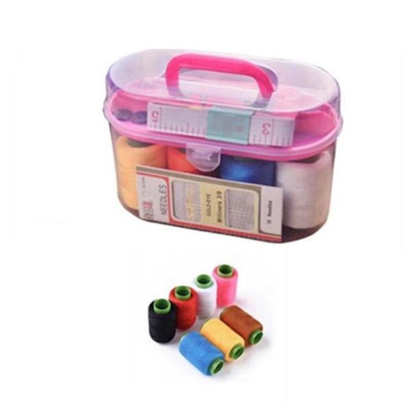 high-quality gold tail needle 7-color large thread roll needlework set sewing kit treasure box notions & tools, Black
high-quality gold tail needle 7-color large thread roll needlework set sewing kit treasure box notions & tools, Black