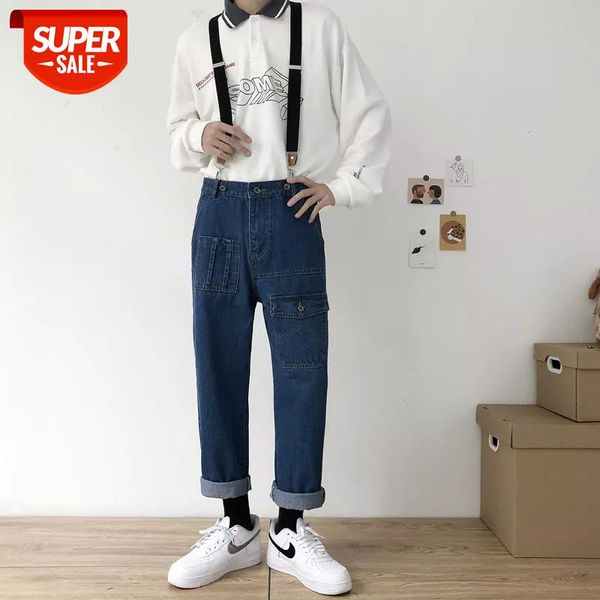 2020 men's romper jumpsuit male overalls denim casual pants baggy homme cargo pocket jeans blue/black color trousers s-2xl #3f01
2020 men's romper jumpsuit male overalls denim casual pants baggy homme cargo pocket jeans blue/black color trousers s-2xl #3f01