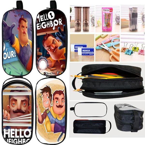 cosmetic bags & cases hello neighbor pencil case funny pen bag boys pencils pouch stationery students pencase kids kawaii double layer
cosmetic bags & cases hello neighbor pencil case funny pen bag boys pencils pouch stationery students pencase kids kawaii double layer