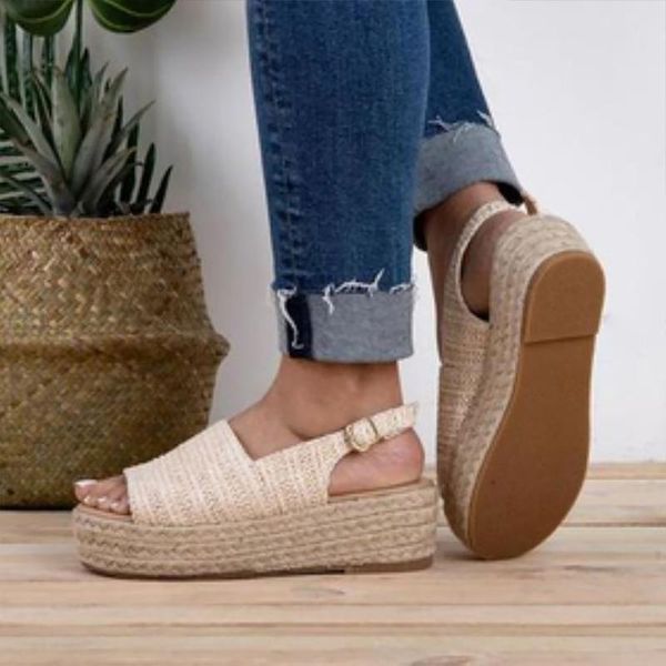women's summer shoes retro fur heels platform sandals open toe soft 2021 wedge wear resistant footwear, Black
women's summer shoes retro fur heels platform sandals open toe soft 2021 wedge wear resistant footwear, Black
