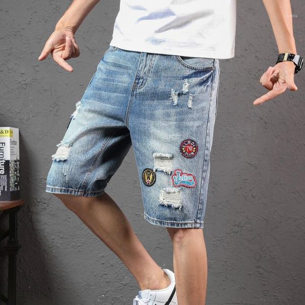 men's blue denim shorts 2021 summer slim straight pants casual fashion clothing ripped jeans
men's blue denim shorts 2021 summer slim straight pants casual fashion clothing ripped jeans