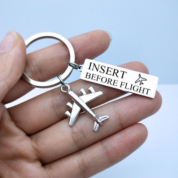 keychains insert before flight metal keyring crew plane keychain women men pilot attendant gift safe airplane key fob, Silver
keychains insert before flight metal keyring crew plane keychain women men pilot attendant gift safe airplane key fob, Silver
