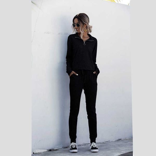 women's two piece pants pants women casual front zipper solid color pokets 2 pieces set sleeve pullover long autumn spring hoodie spor, White
women's two piece pants pants women casual front zipper solid color pokets 2 pieces set sleeve pullover long autumn spring hoodie spor, White