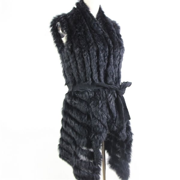 autumn knitted natural fur shawl rabbit vest fashion cape poncho with belt women's sweatet 211218, Black
autumn knitted natural fur shawl rabbit vest fashion cape poncho with belt women's sweatet 211218, Black