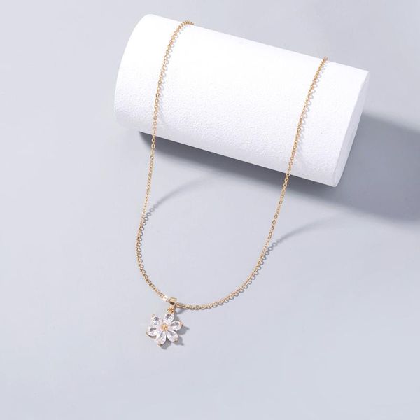 chains fashion crystal flower pendant necklace for women girls cute plant copper charms stainless steel chain choker jewelry gifts, Silver
chains fashion crystal flower pendant necklace for women girls cute plant copper charms stainless steel chain choker jewelry gifts, Silver