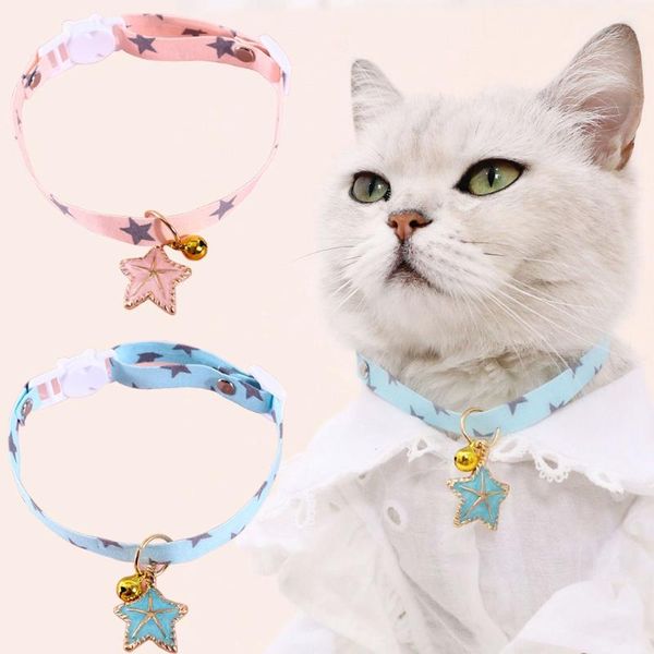 cat collars & leads breakaway collar with bell and starfish pendant star patterns adjustable safety buckle kitten for pets puppy dogs
cat collars & leads breakaway collar with bell and starfish pendant star patterns adjustable safety buckle kitten for pets puppy dogs