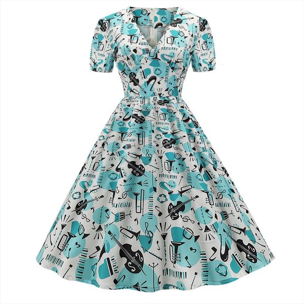 summer short sleeve casual womens dresses v neck vintage print party swing dress daily vestido de mujer, Black;gray
summer short sleeve casual womens dresses v neck vintage print party swing dress daily vestido de mujer, Black;gray