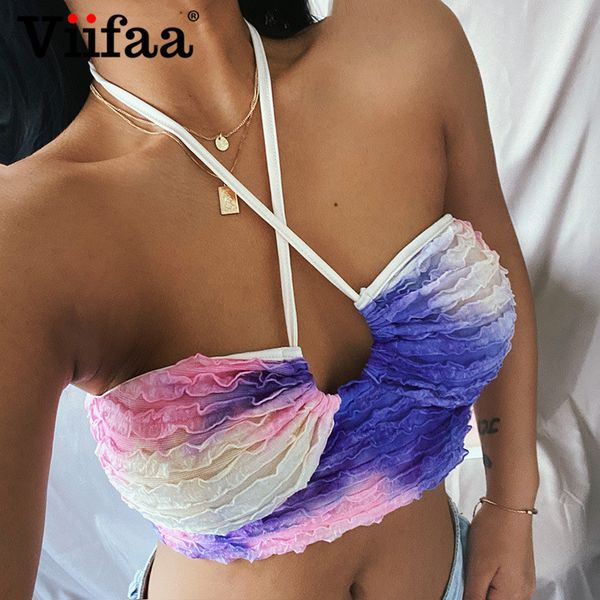 viifaa criss-cross halter ne tie dye knit spaghetti strap summer women baless colorful camishigh quality, Black;gray
viifaa criss-cross halter ne tie dye knit spaghetti strap summer women baless colorful camishigh quality, Black;gray