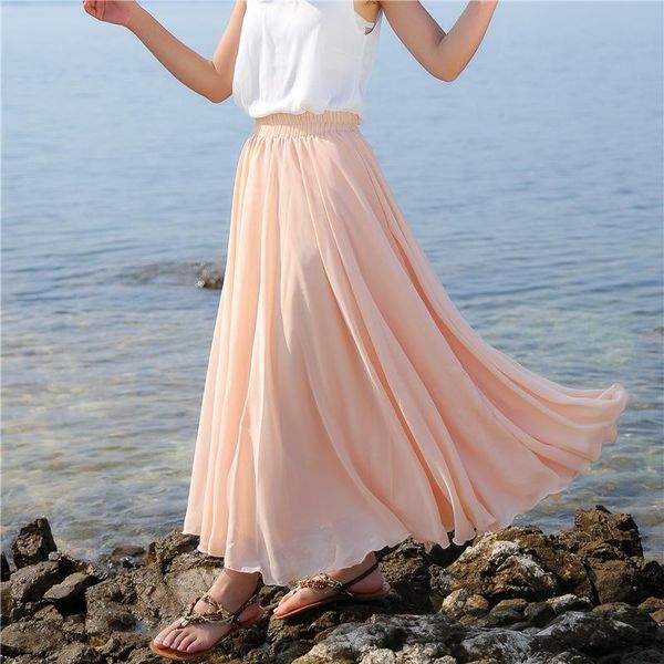 skirts 2021 summer bohemia women stretch high waist solid chiffon long beach maxi skirt faldas saias streetwear boho, Black
skirts 2021 summer bohemia women stretch high waist solid chiffon long beach maxi skirt faldas saias streetwear boho, Black
