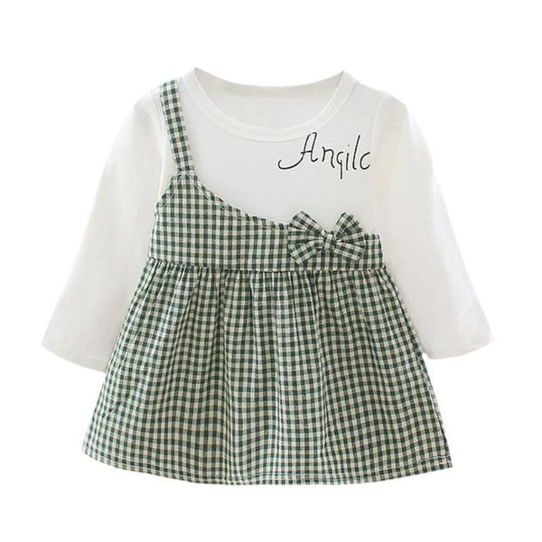 girl's dresses baby girl kids spring autumn clothes long-sleeves letters plaid print dress, Red;yellow
girl's dresses baby girl kids spring autumn clothes long-sleeves letters plaid print dress, Red;yellow