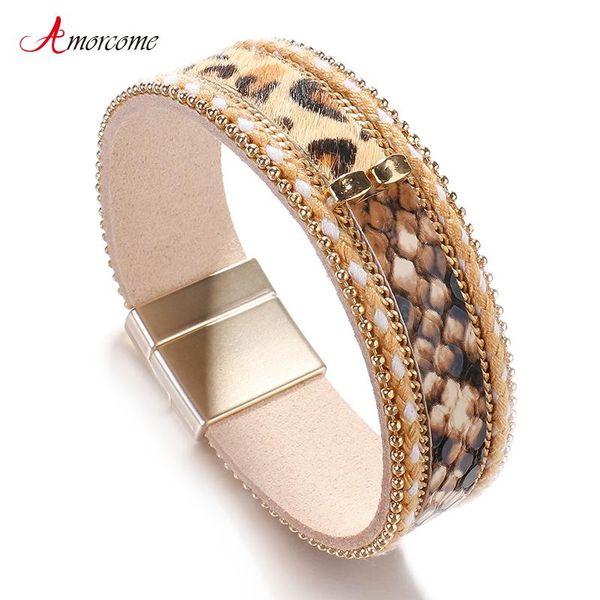 tennis amorcome snakeskin & leopard leather bracelets for women 2021 vintage ladies wrap bracelet female jewelry, Golden;silver
tennis amorcome snakeskin & leopard leather bracelets for women 2021 vintage ladies wrap bracelet female jewelry, Golden;silver