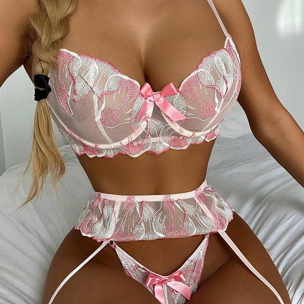 bras sets 2021 lace floral embroidered high-waist underwear bra ladies two-piece push-chest underwire pajamas cute lingerie set, Red;black
bras sets 2021 lace floral embroidered high-waist underwear bra ladies two-piece push-chest underwire pajamas cute lingerie set, Red;black