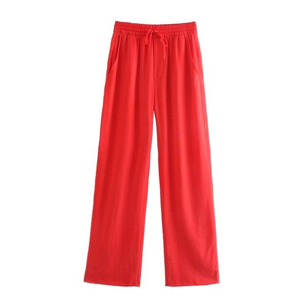 women's pants & capris 2021 women fashion solid color pockets straight-leg vintage high elastic waist drawstring female trousers street, Black;white
women's pants & capris 2021 women fashion solid color pockets straight-leg vintage high elastic waist drawstring female trousers street, Black;white