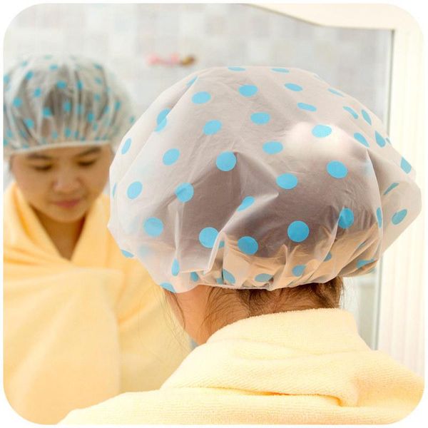 shower caps fashion waterproof wave point bath cap hat elastic reusable head hair cover for women salon supplies
shower caps fashion waterproof wave point bath cap hat elastic reusable head hair cover for women salon supplies