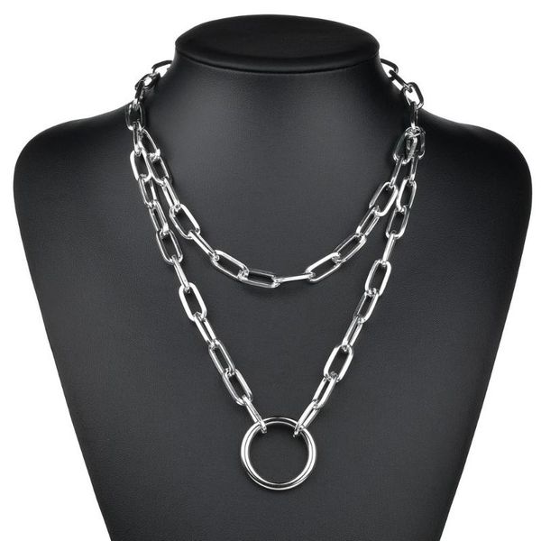 simple multilayer vintage circle pendant necklace men hip hop gold silver color chain for women 2021 jewelry chains
simple multilayer vintage circle pendant necklace men hip hop gold silver color chain for women 2021 jewelry chains