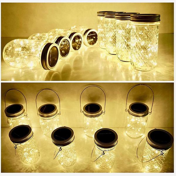 strings led solar glass night lamps fairy string lights hanging mason jar for outdoor patio garden xmas wedding party
strings led solar glass night lamps fairy string lights hanging mason jar for outdoor patio garden xmas wedding party