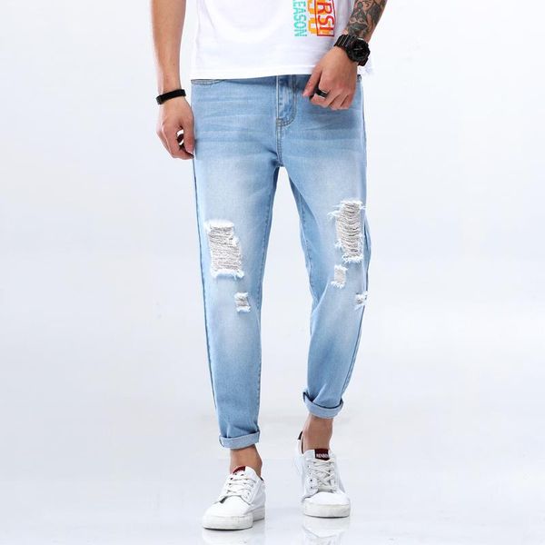 pencil jeans men pants cotton simple retro style cargo male trousers youth ankle-length fitted pant brand muls men's, Blue
pencil jeans men pants cotton simple retro style cargo male trousers youth ankle-length fitted pant brand muls men's, Blue