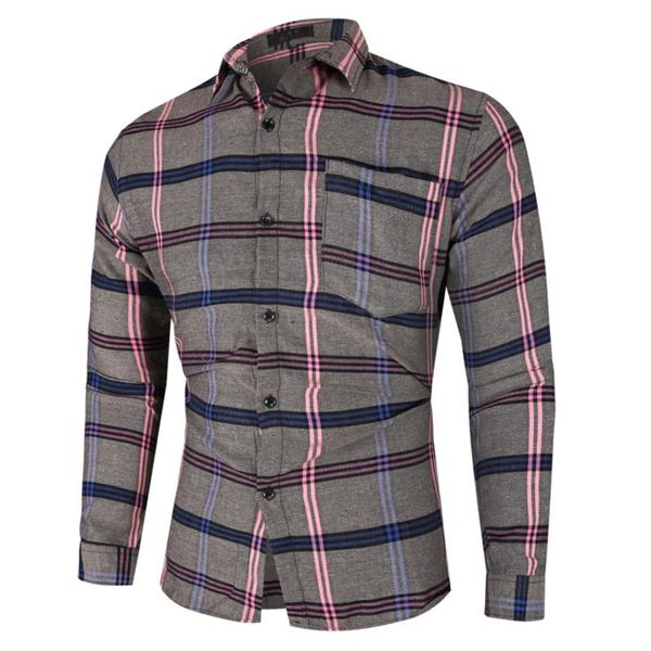men's casual shirts plaid shirt male autumn and winter color single-breasted slim fit long-sleeved with single pocket, White;black
men's casual shirts plaid shirt male autumn and winter color single-breasted slim fit long-sleeved with single pocket, White;black