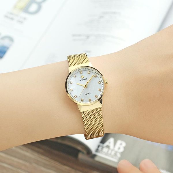 wristwatches wwoor women bracelet watches luxury gold quartz wrist watch ladies stainless steel clock fashion diamond dial, Slivery;brown
wristwatches wwoor women bracelet watches luxury gold quartz wrist watch ladies stainless steel clock fashion diamond dial, Slivery;brown
