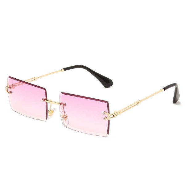 fashion square rimless sunglasses new women small sun glasses shades luxury brand metal sunglass uv400 eyewear p0814, White;black
fashion square rimless sunglasses new women small sun glasses shades luxury brand metal sunglass uv400 eyewear p0814, White;black