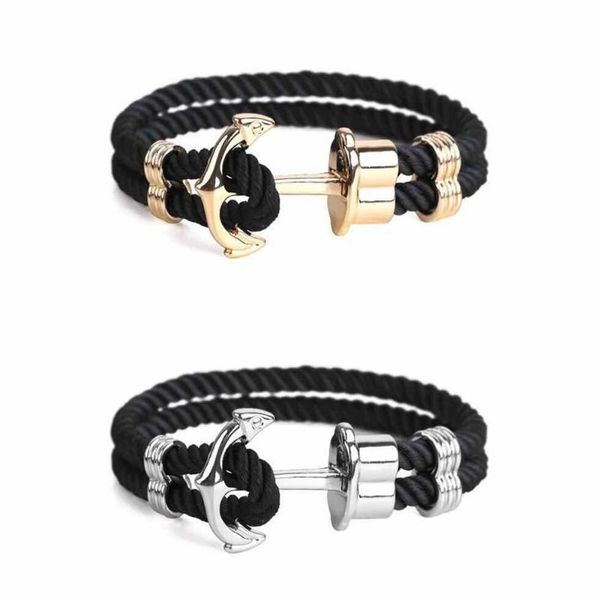 men and women punk style navy blue nylon anchor chain bracelet brass couple gift bracelets on hand bangle, Black
men and women punk style navy blue nylon anchor chain bracelet brass couple gift bracelets on hand bangle, Black