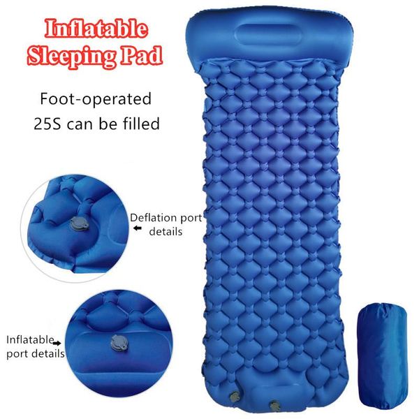 nylon tpu sleeping pad moisture-proof air mattress portable foot-operated inflatable tour camping mat with pillow outdoor pads
nylon tpu sleeping pad moisture-proof air mattress portable foot-operated inflatable tour camping mat with pillow outdoor pads