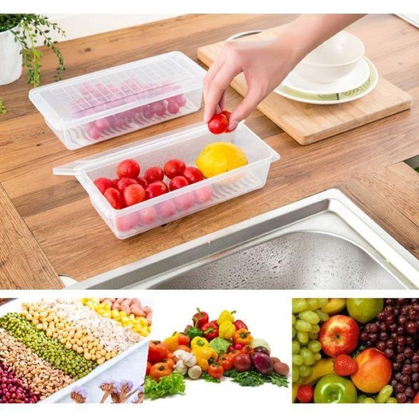 storage bottles & jars 1pc refrigerator organizer drawer vegetable fruit rack holder drainage fresh-keeping box txtb1
storage bottles & jars 1pc refrigerator organizer drawer vegetable fruit rack holder drainage fresh-keeping box txtb1