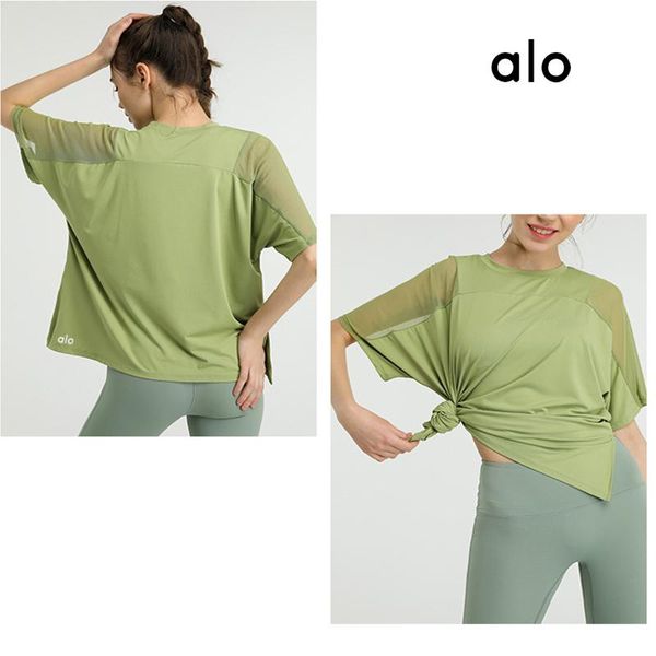 yoga outfit alo summer women's bottom slit short sleeve mesh breathable four-color t-shirt casual fashion fitness sports running 07
yoga outfit alo summer women's bottom slit short sleeve mesh breathable four-color t-shirt casual fashion fitness sports running 07