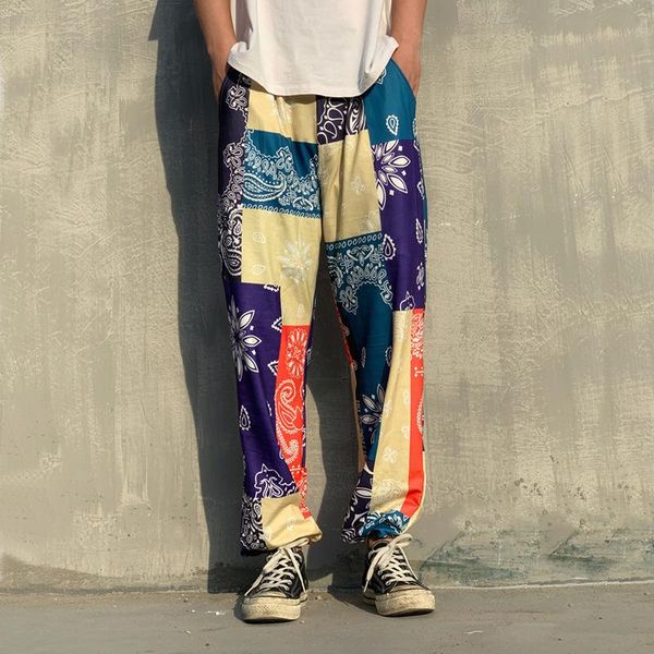 men's pants autumn street fashion brand spell-color digital printing polyester elastic youth bound feet relaxed casual, Black
men's pants autumn street fashion brand spell-color digital printing polyester elastic youth bound feet relaxed casual, Black