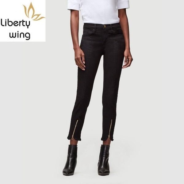 women's jeans european fashion black front split zipper slim woman street style denim ankle length pencil pants winter warm mujer, Blue
women's jeans european fashion black front split zipper slim woman street style denim ankle length pencil pants winter warm mujer, Blue