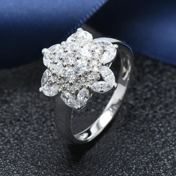 cluster rings hutang luxury solid 925 sterling silver cubic zirconia flower ring for women wedding engagement fine jewelry gift her, Golden;silver
cluster rings hutang luxury solid 925 sterling silver cubic zirconia flower ring for women wedding engagement fine jewelry gift her, Golden;silver
