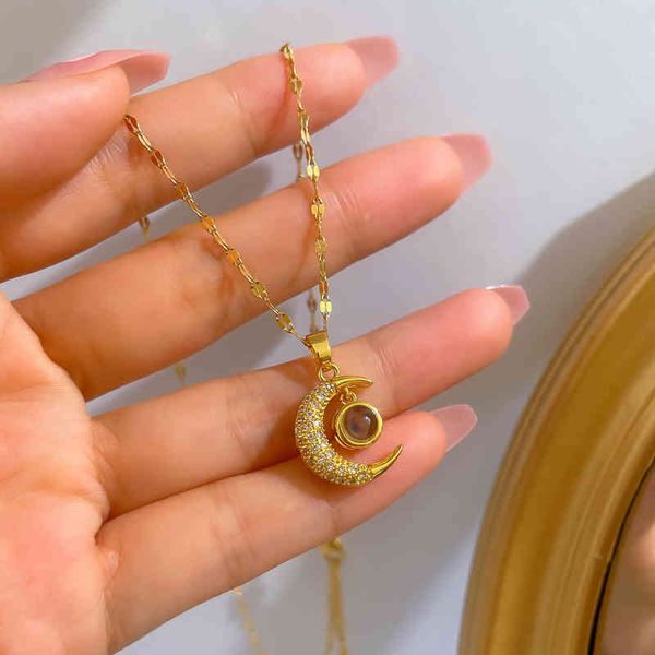 popular new arrival brand designer jewelry necklace luxury 18k gold stainless steel moon pendant for women, Silver
popular new arrival brand designer jewelry necklace luxury 18k gold stainless steel moon pendant for women, Silver