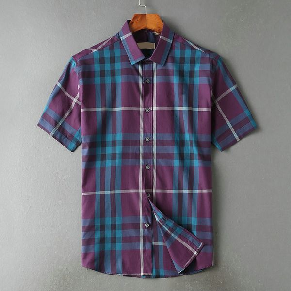 2021 fashion business short sleeve shirt men's casual multi-color striped checked size -3xl#7hsc14, White;black
2021 fashion business short sleeve shirt men's casual multi-color striped checked size -3xl#7hsc14, White;black