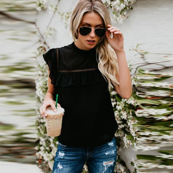 women's blouses & shirts summer ruffle chiffon vest loose round neck pullover sleeveless 2515102, White
women's blouses & shirts summer ruffle chiffon vest loose round neck pullover sleeveless 2515102, White