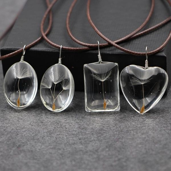 women necklace dandelion glass ball pendant charm trendy natural transparent lucky wish necklaces, Silver
women necklace dandelion glass ball pendant charm trendy natural transparent lucky wish necklaces, Silver
