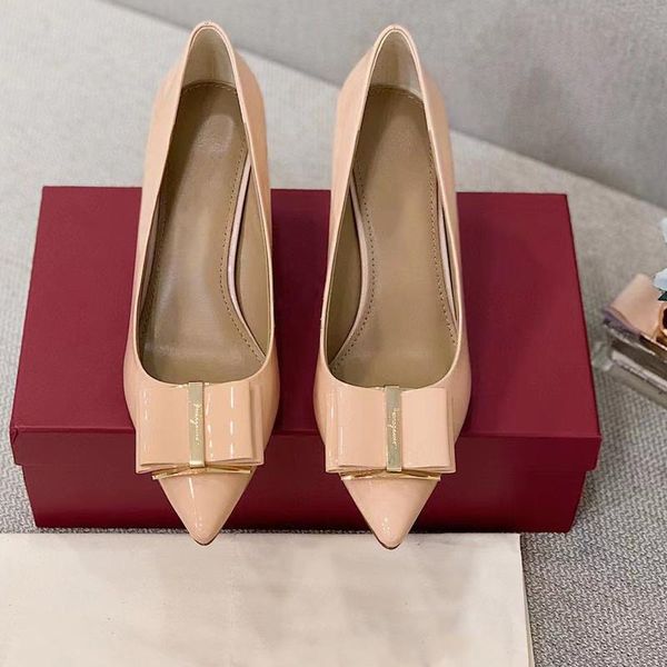 dress shoes 2021 women pumps designer woman patent leather double folded bow high heels pointed toe party wedding shoe, Black
dress shoes 2021 women pumps designer woman patent leather double folded bow high heels pointed toe party wedding shoe, Black